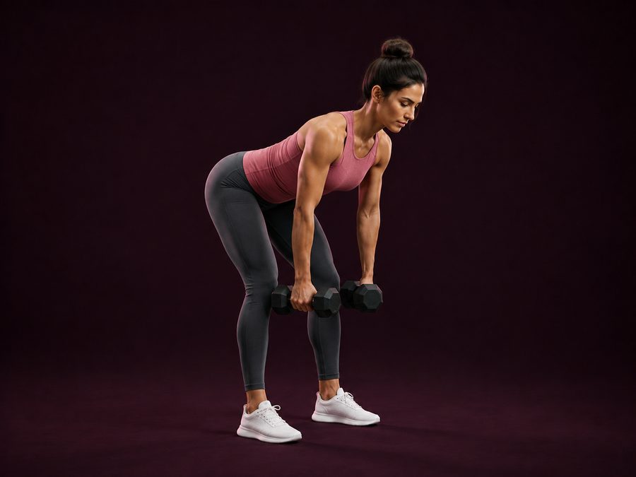 Bent Over Dumbbell Rows — Set-up