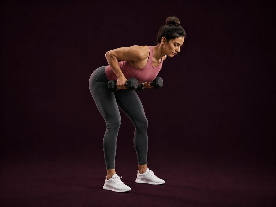Bent Over Dumbbell Rows — Working