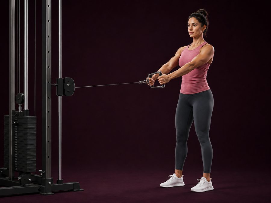 Cable Standing Row — Set-up
