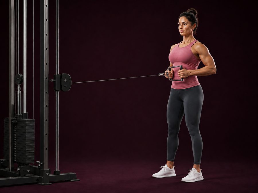 Cable Standing Row — Working