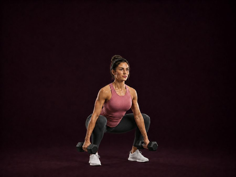 Dumbbell Squat — Working